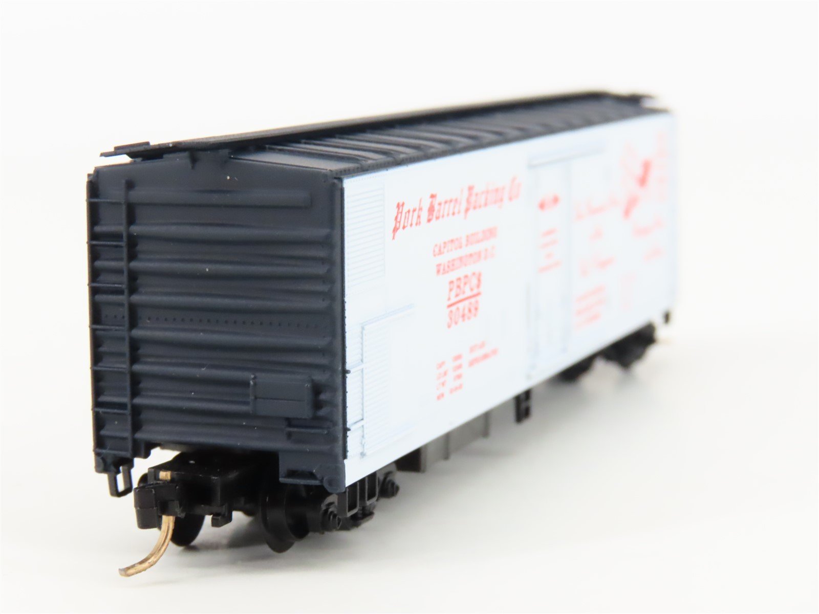 N Scale Micro-Trains MTL PBPC Pork Barrel Packing Co Mechanical Reefer #30489