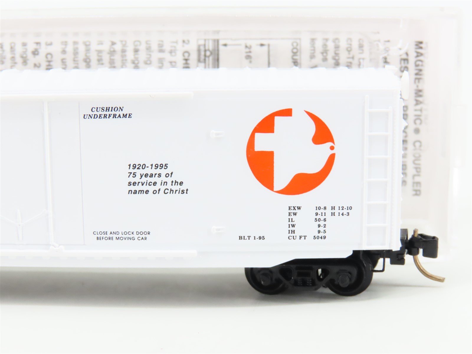 N Scale Micro-Trains MTL MCCX Mennonite Central Committee Box Car #209575