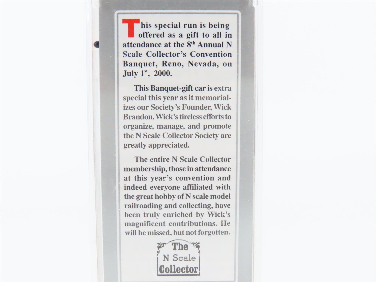 N Scale Micro-Trains MTL NSC 7-00 Wick Brandon Founding Father Reefer #2000