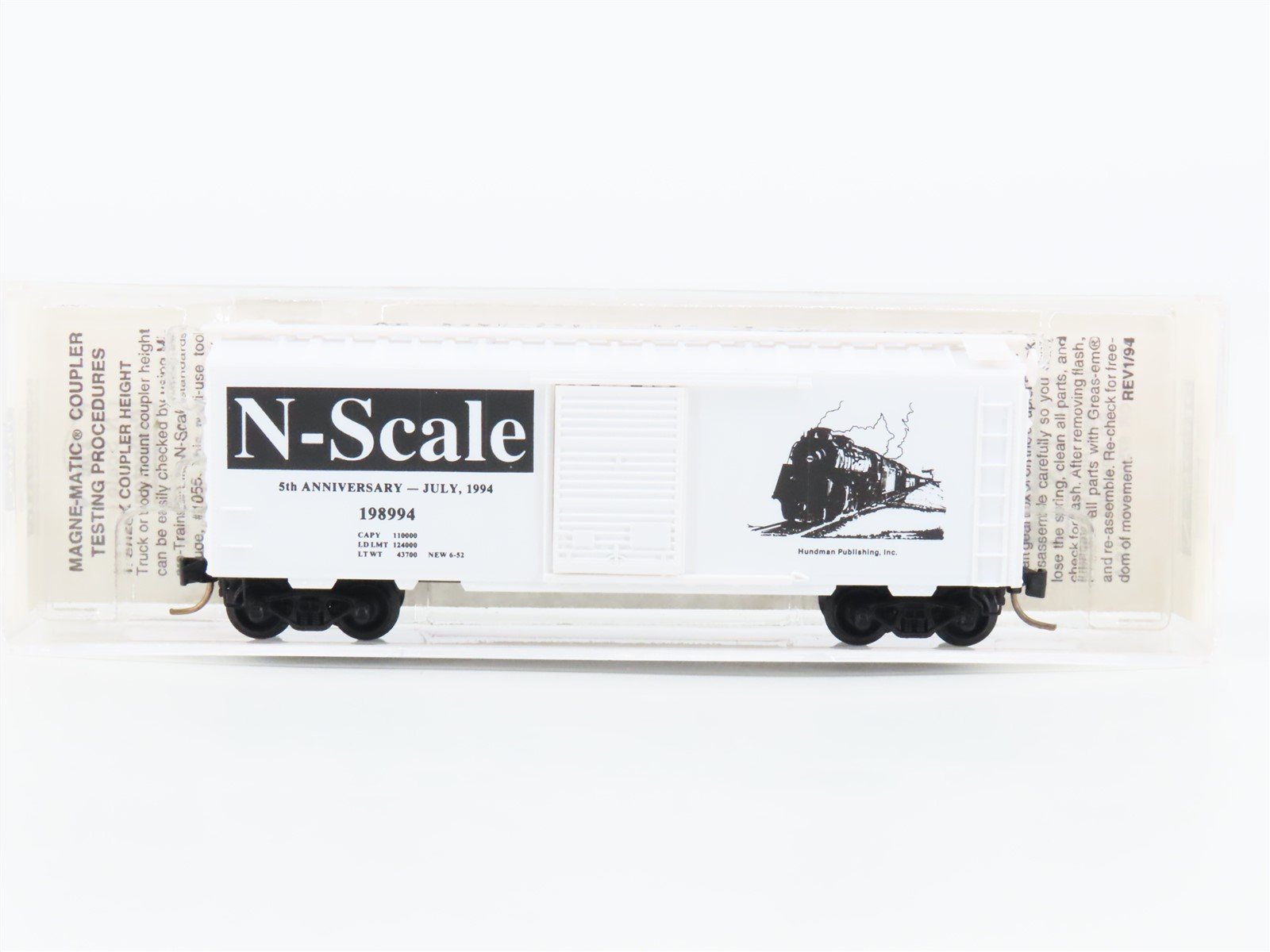 N Scale Micro-Trains MTL NSC Special Run 5th Anniversary Box Car #198994