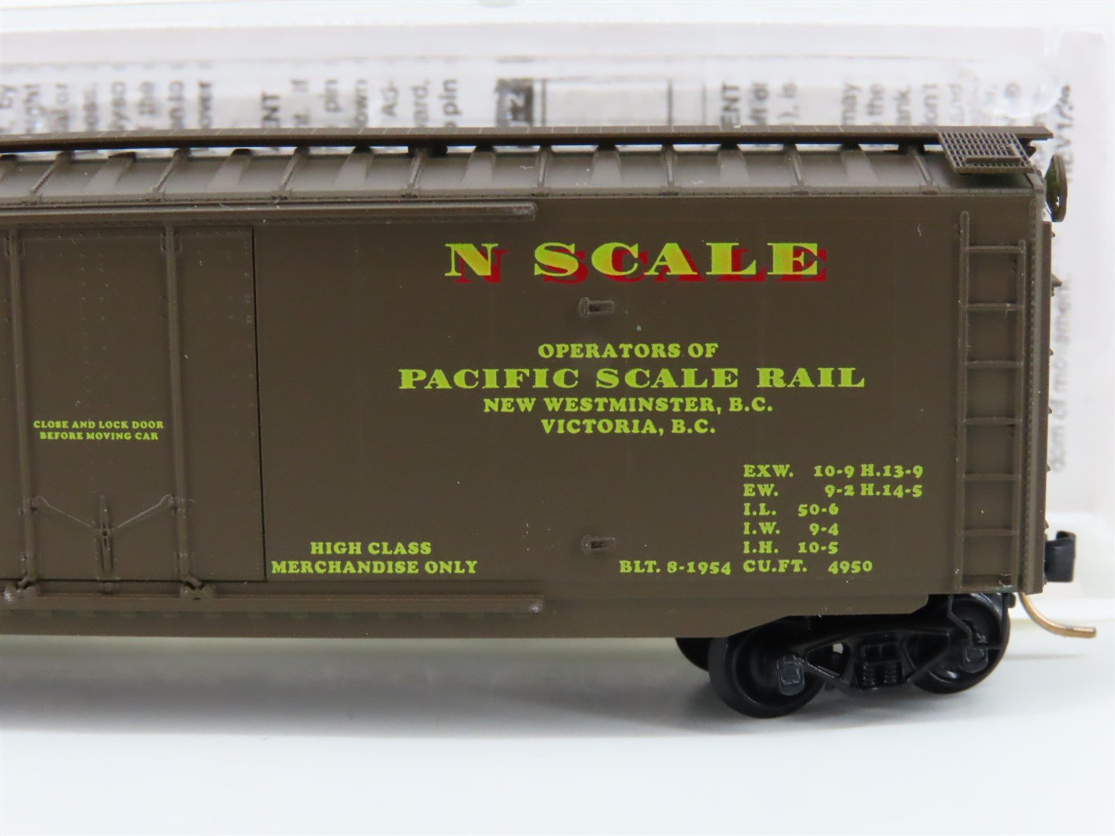 N Micro-Trains MTL Special Run PNS Pacific N Scale 20th Anniversary Box Car 1994