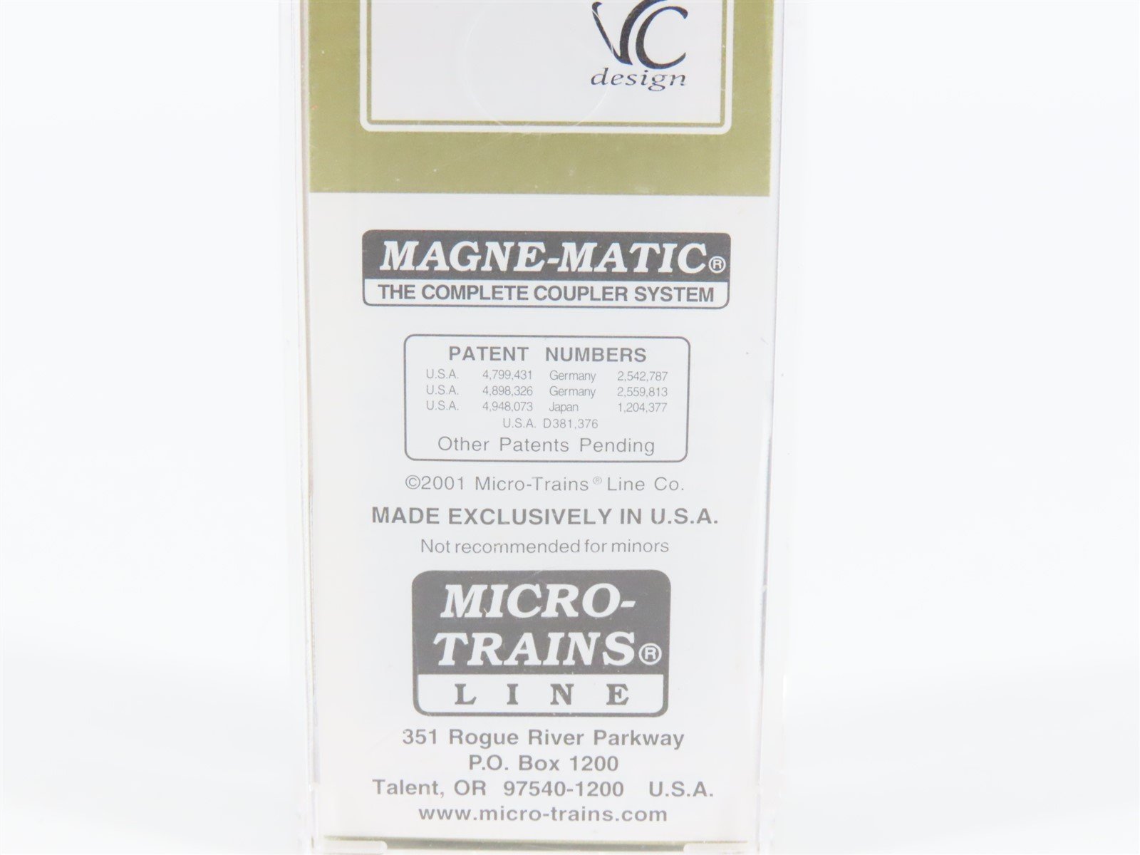 N Scale Micro-Trains MTL K&CE The Retirement Route Single Door Box Car #2002