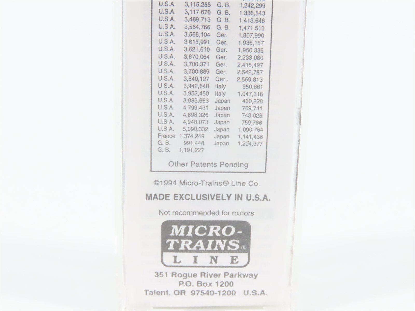 N Scale Micro-Trains MTL MCCX Mennonite Central Committee Box Car #146520