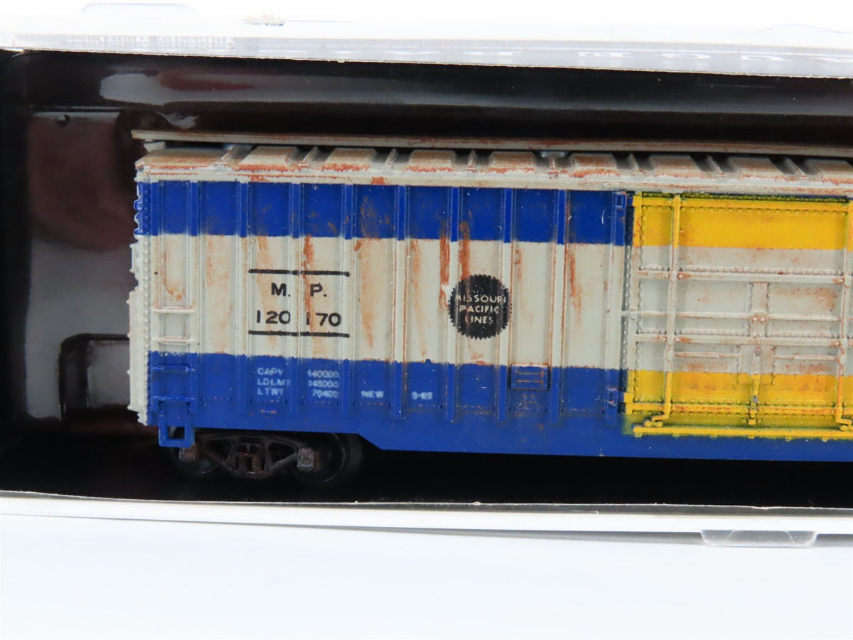 N Scale MRC 7043 MP Missouri Pacific &quot;Eagle&quot; Box Car #120170 - Custom Weathered
