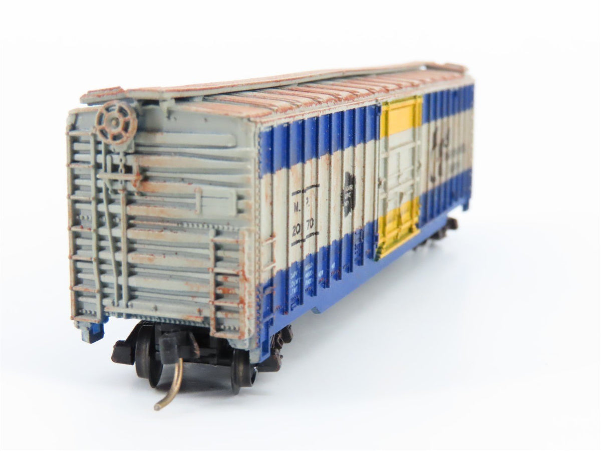N Scale MRC 7043 MP Missouri Pacific &quot;Eagle&quot; Box Car #120170 - Custom Weathered