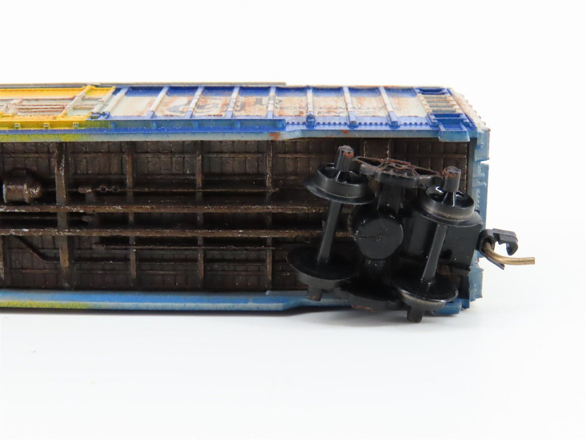 N Scale MRC 7043 MP Missouri Pacific &quot;Eagle&quot; Box Car #120170 - Custom Weathered