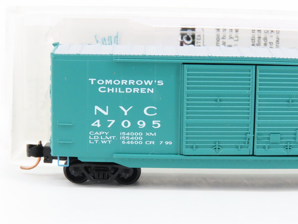 N Scale Micro-Trains MTL 9801 NYC &quot;Tomorrow&#39;s Children&quot; 50&#39; Box Car #47095