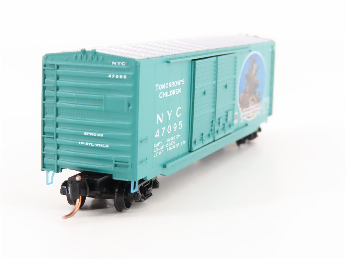 N Scale Micro-Trains MTL 9801 NYC &quot;Tomorrow&#39;s Children&quot; 50&#39; Box Car #47095