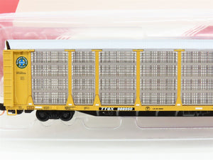 N Scale Red Caboose RM-19007-11 TTGX BNSF Railway Bi-Level Auto Rack #988950