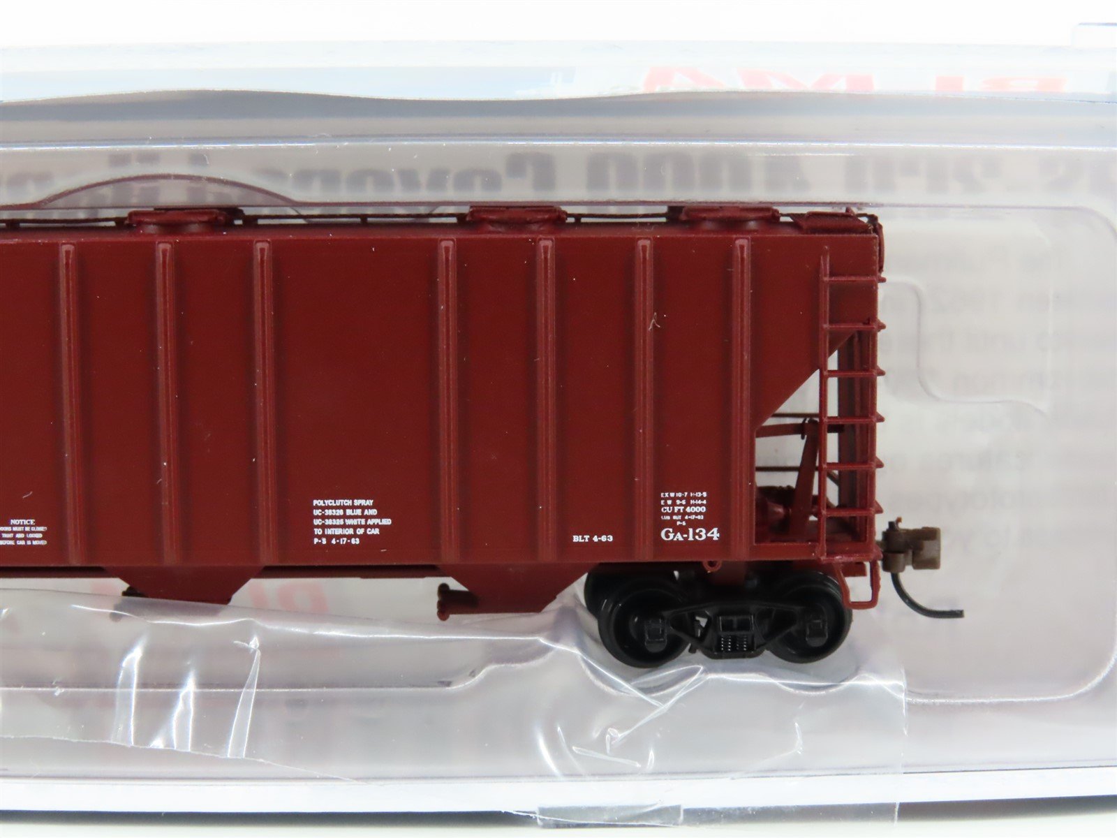 N Scale BLMA Models 11081 ATSF Santa Fe 3-Bay Covered Hopper #301649