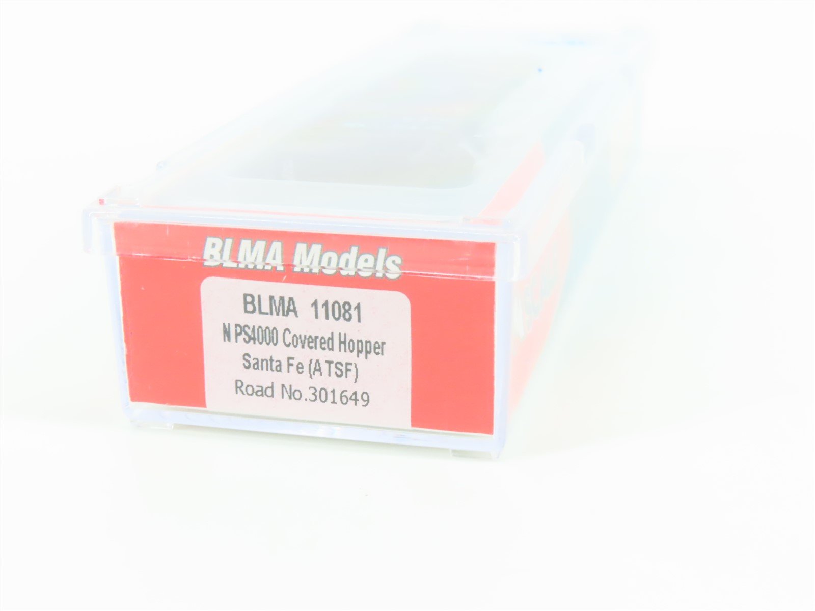 N Scale BLMA Models 11081 ATSF Santa Fe 3-Bay Covered Hopper #301649