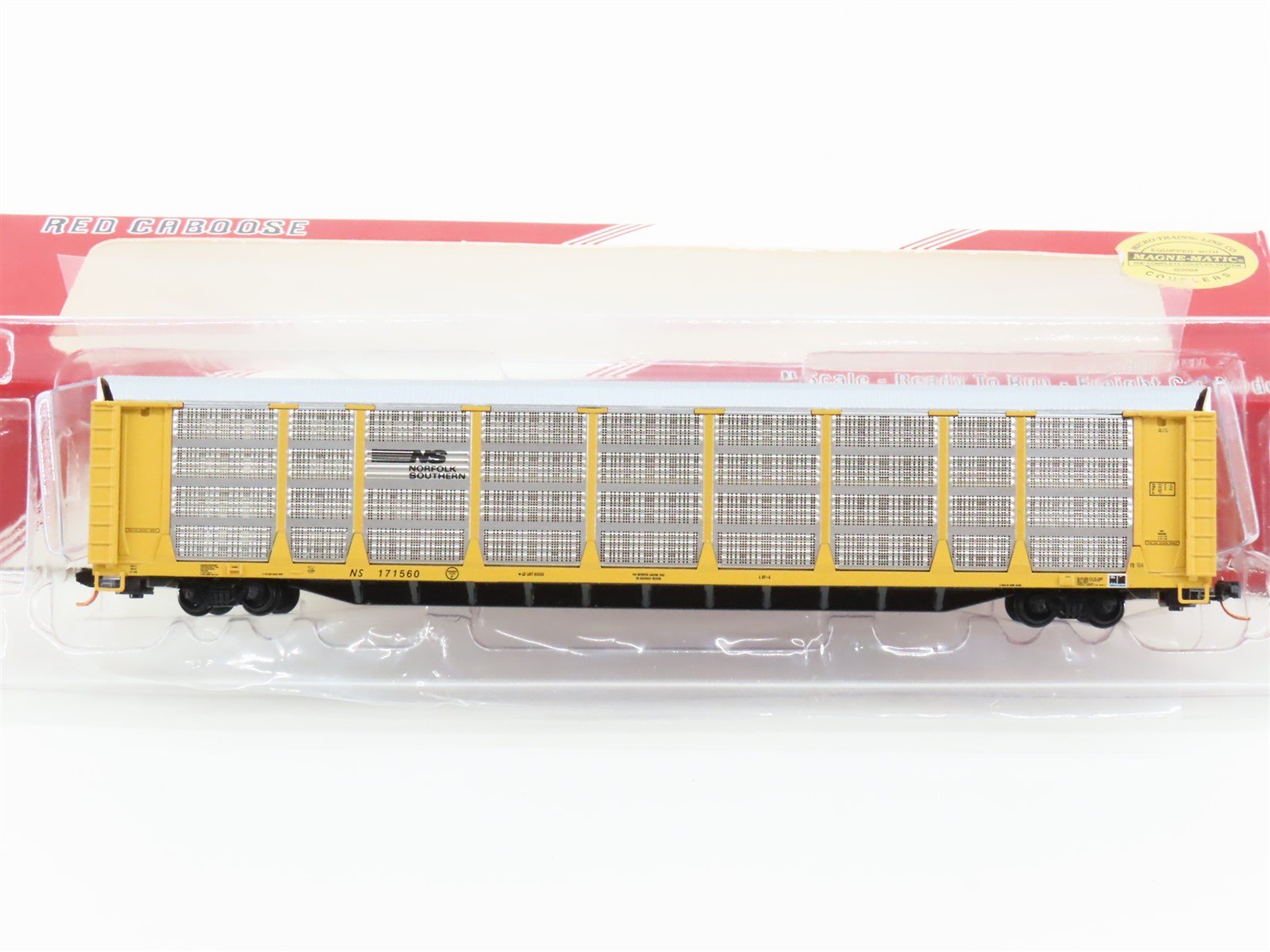 N Scale Red Caboose RM-19005-3 NS Norfolk Southern Bi-Level Auto Rack #171560