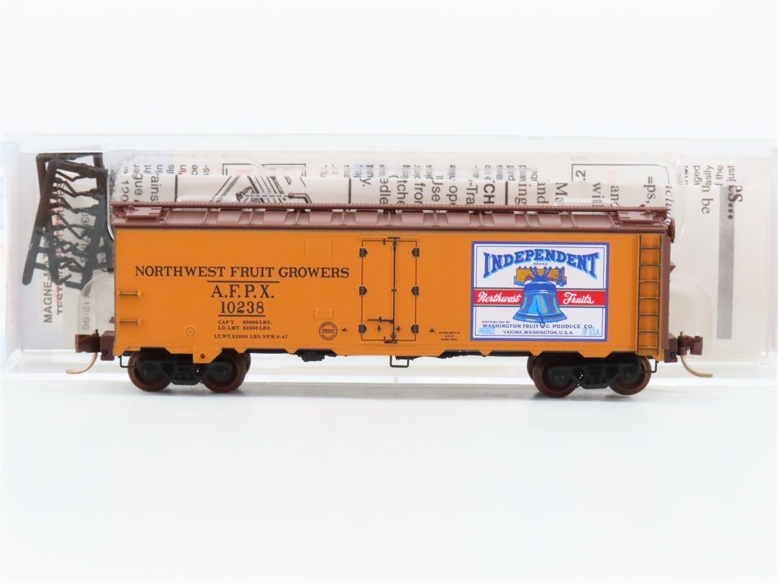 N Micro-Trains MTL AFPX Northwest Fruit Growers Independent Fruits Reefer 10238