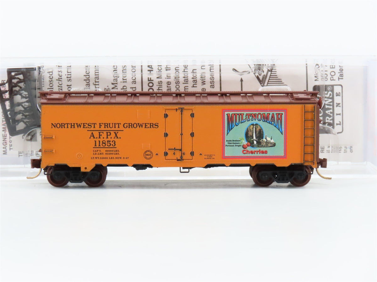 N Micro-Trains MTL AFPX Northwest Fruit Growers Multnomah Cherries Reefer 11853
