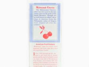 N Micro-Trains MTL AFPX Northwest Fruit Growers Multnomah Cherries Reefer 11853