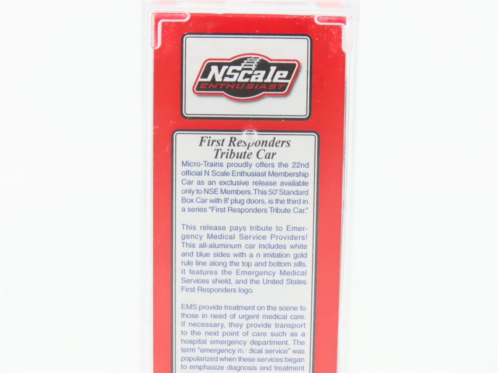 N Micro-Trains MTL NSE 22-01 Special Run USFR First Responders Tribute Box Car 3