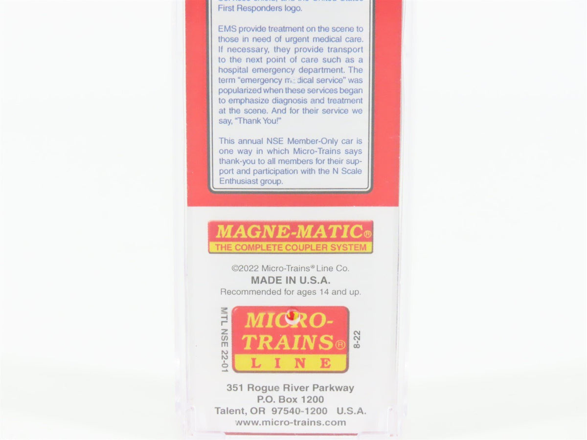 N Micro-Trains MTL NSE 22-01 Special Run USFR First Responders Tribute Box Car 3