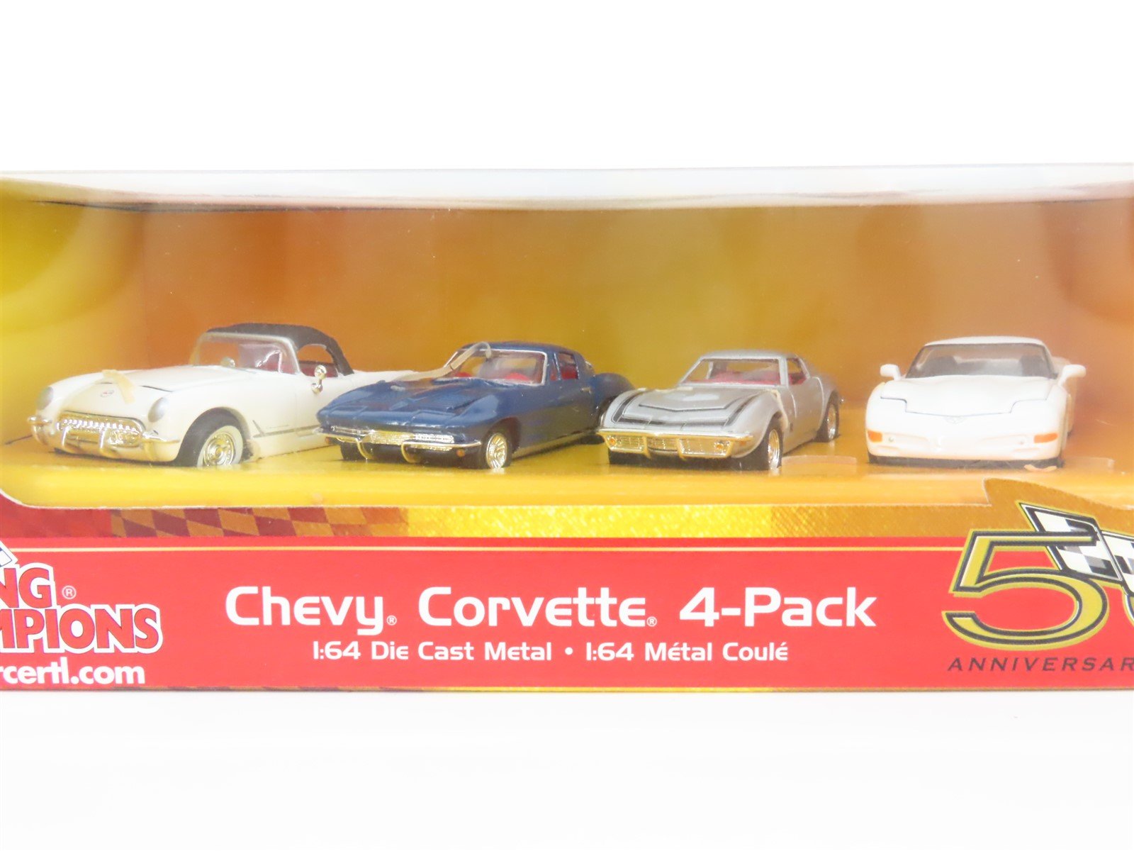 LOT of 16 1:64 Scale Racing Champions Die-Cast 1950-90s Corvette Vehicles