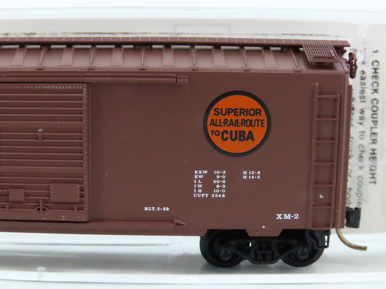 N Scale Micro-Trains MTL 20630 WIF West India Fruit Route to Cuba Box Car 101