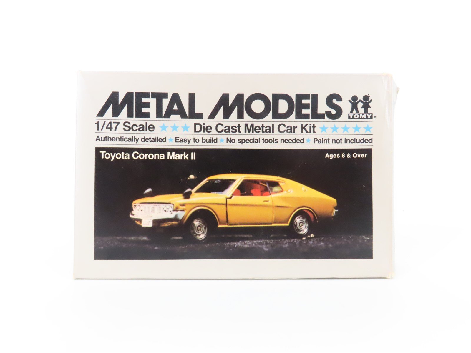 LOT of 7 1:45/47/48 Scale Die-Cast AMT Datsun, Corona Mark III, Celica Car Kits