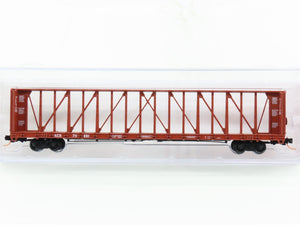 N Red Caboose RN-16701-1 KCS Kansas City Southern Centerbeam Flat Car #711051