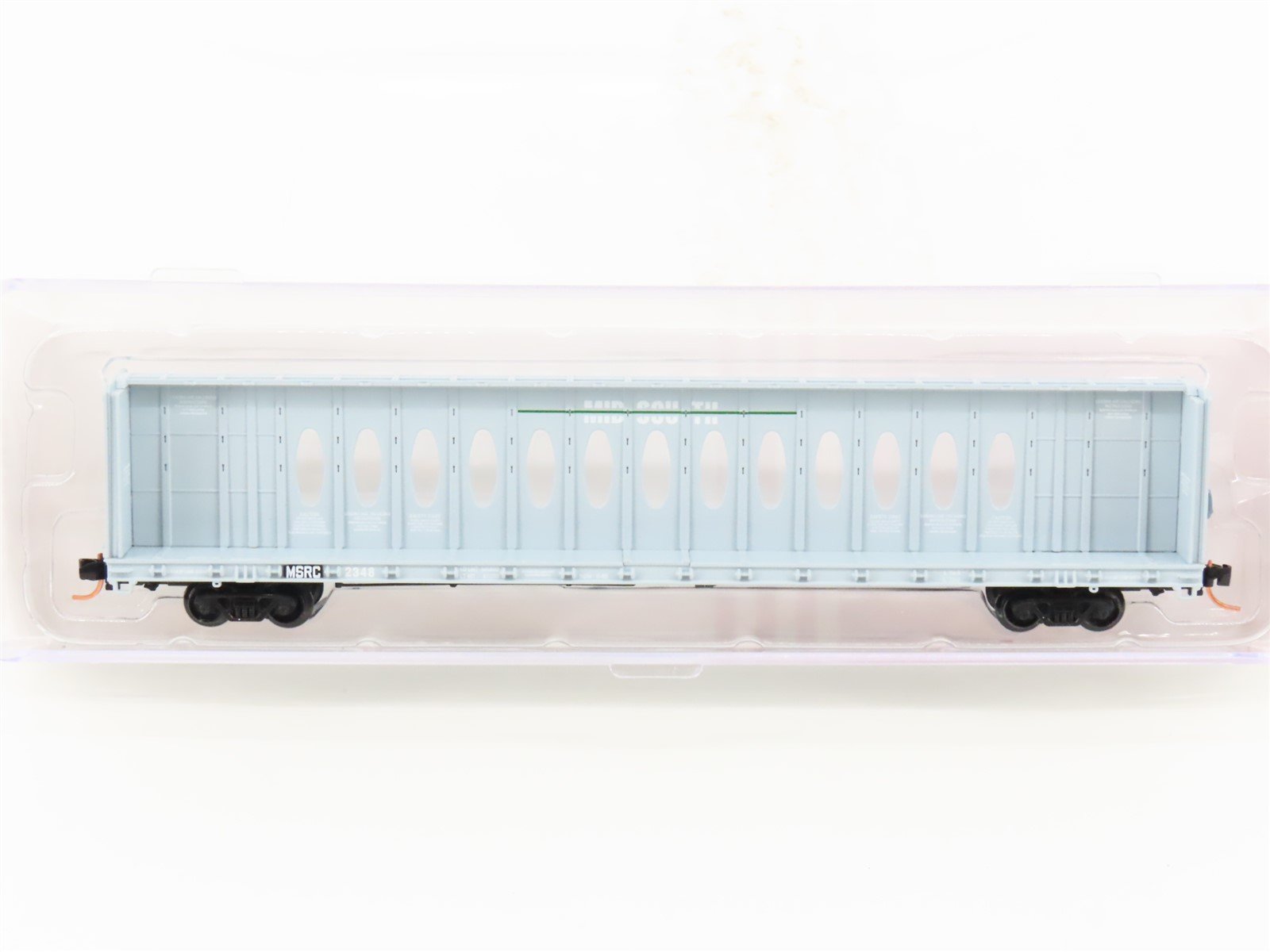 N Scale Red Caboose RN-16607-7 MSRC Mid South Centerbeam Flat Car #2348