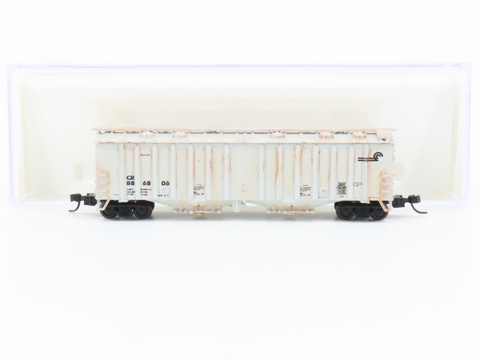 N Scale Delaware Valley CR Conrail GATX 50' Airslide Hopper #886806 - Custom
