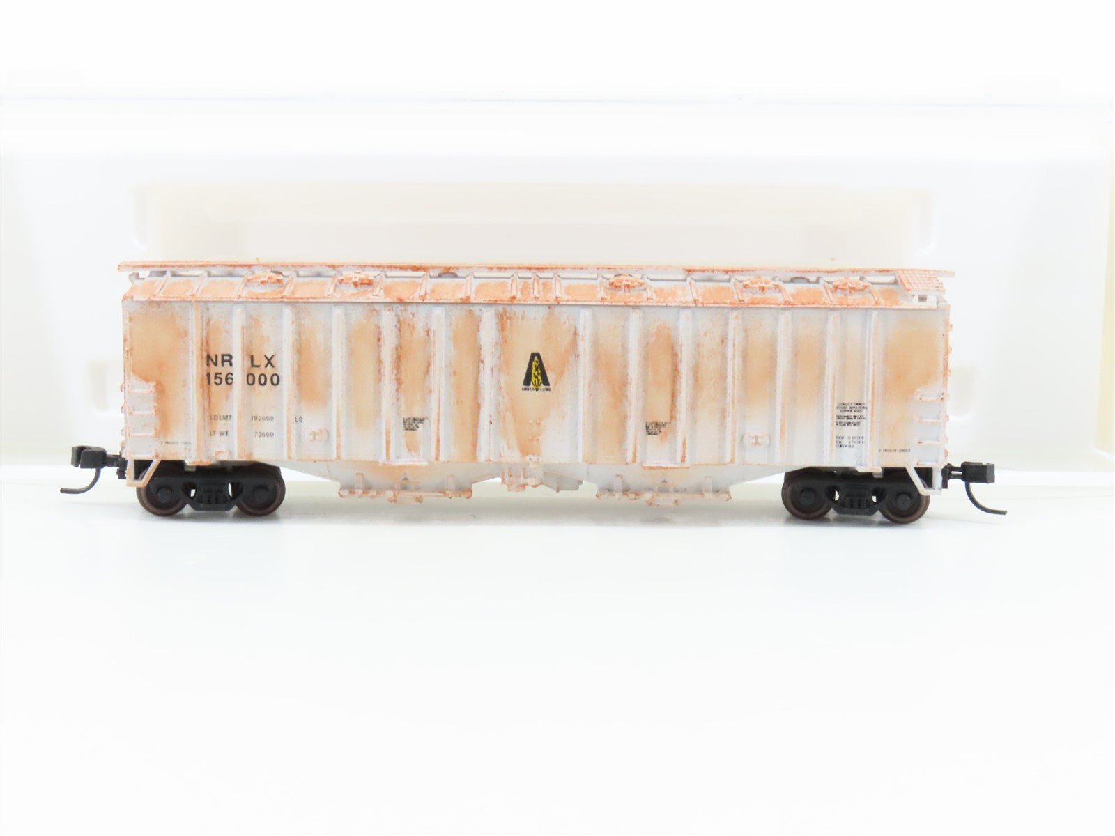 N Scale Bowser NRLX Amber Milling Cylindrical Hopper #156000 - Custom