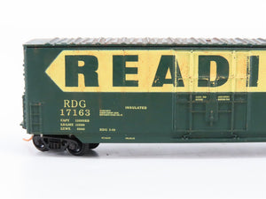 N Scale RDG Reading Railroad Plug Door Boxcar #17163 - Custom Weathered
