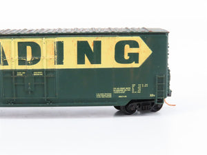 N Scale RDG Reading Railroad Plug Door Boxcar #17163 - Custom Weathered