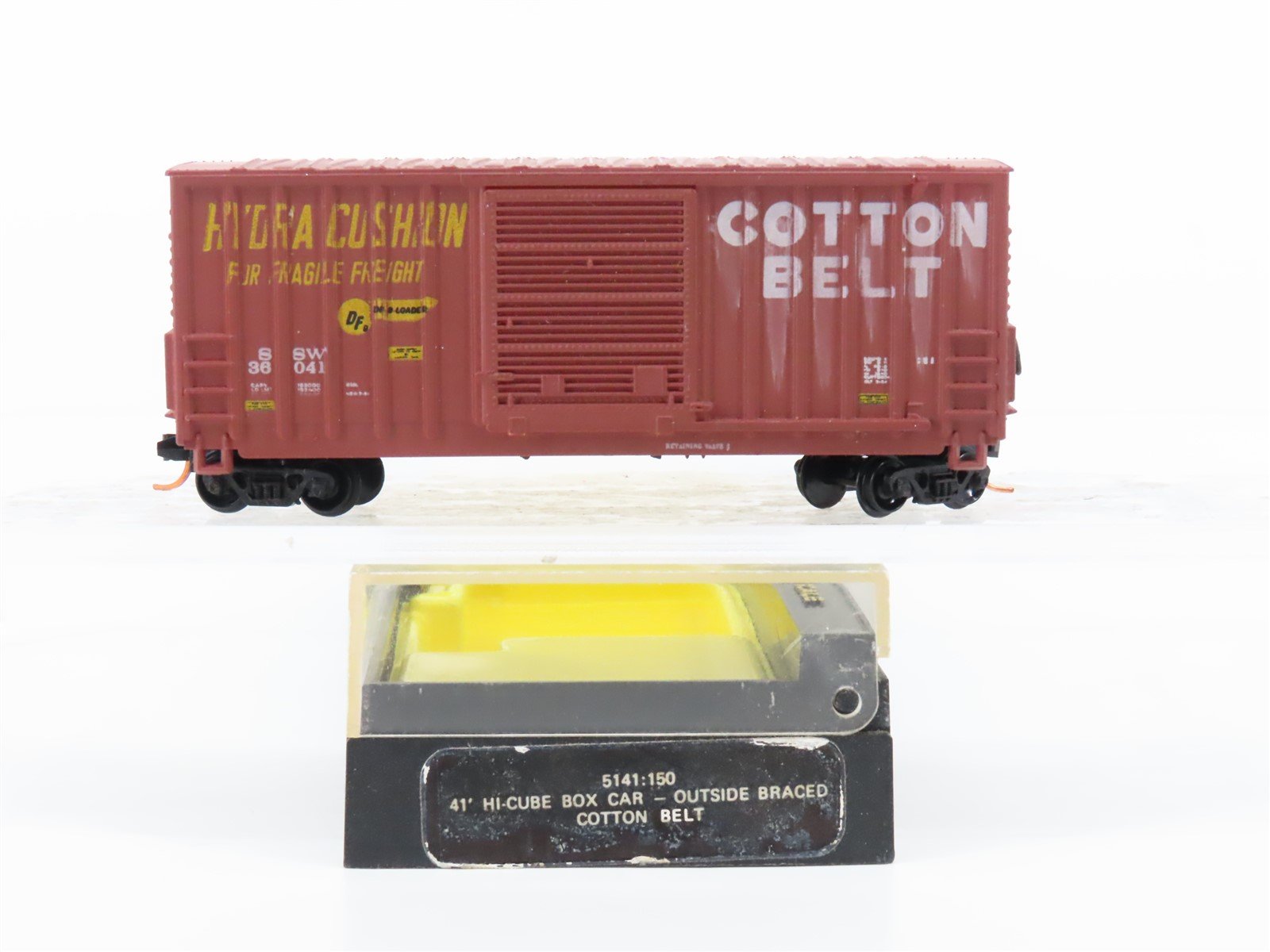 N Scale Bachmann 5141:150 SSW Cotton Belt 41' Hi-Cube Box Car #36041 - Custom