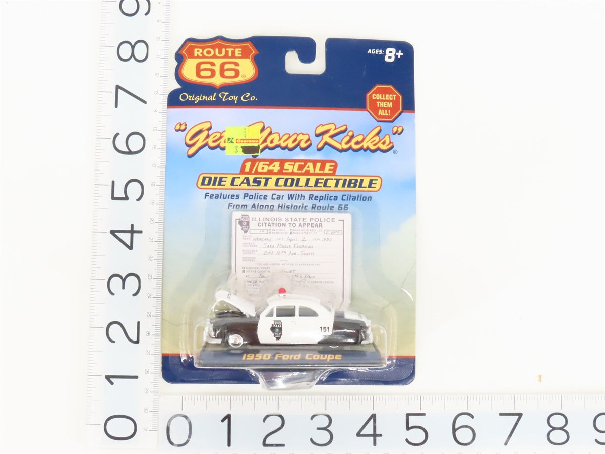 1:64 Scale Route 66 Die-Cast 1950 Ford Coupe Illinois State Police Car