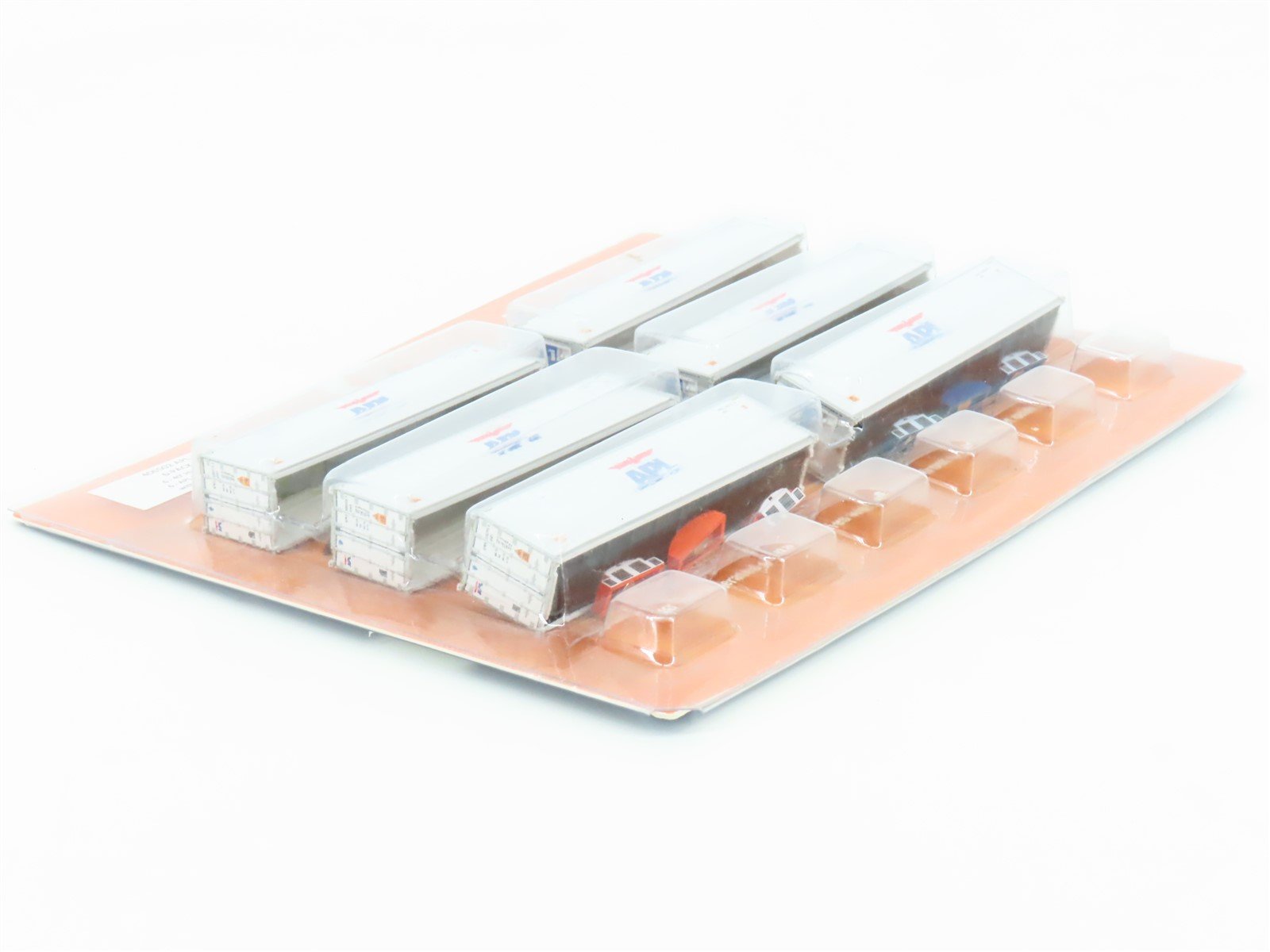 N Scale JTC Model Trains 406502 APL 40' High-Cube Reefer Containers 6-Pack