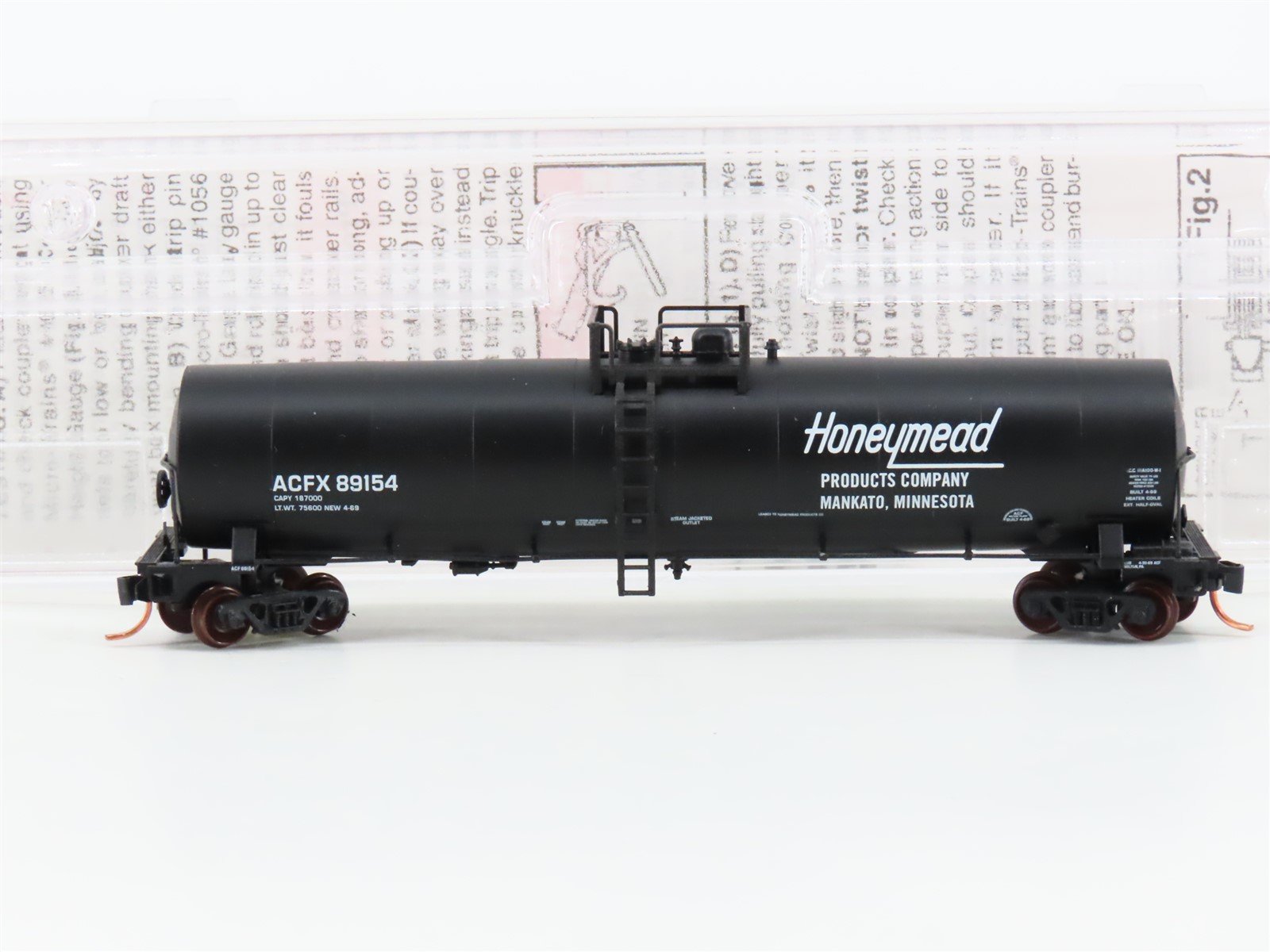 N Scale Micro-Trains MTL 110010 ACFX Honeymead Products 56' Tank Car #89154