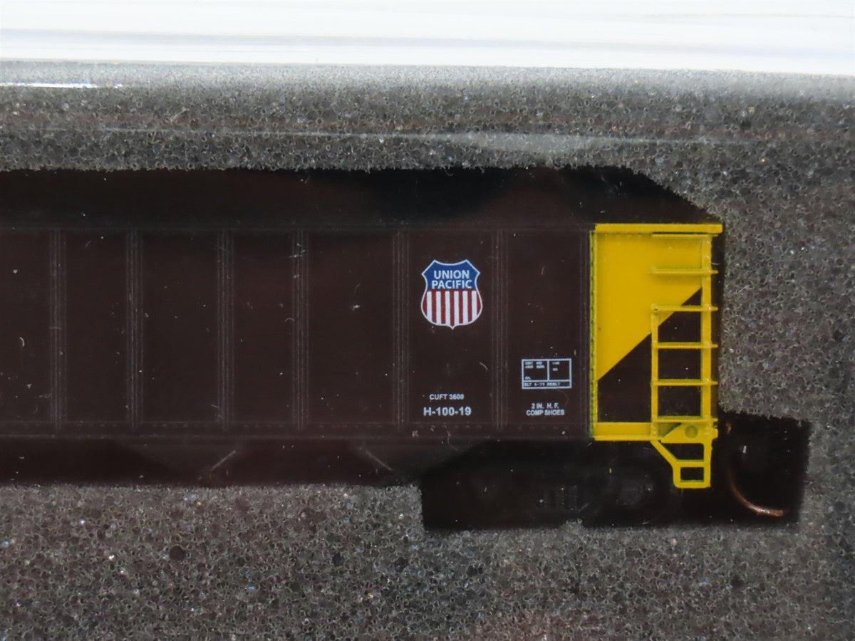 N Scale TrainWorx 24078-3 UP Union Pacific Railroad 4-Bay Open Hopper 3-Pack