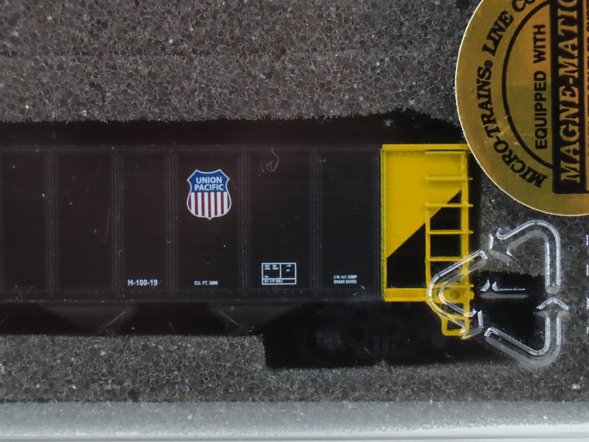 N Scale TrainWorx 24078-3 UP Union Pacific Railroad 4-Bay Open Hopper 3-Pack