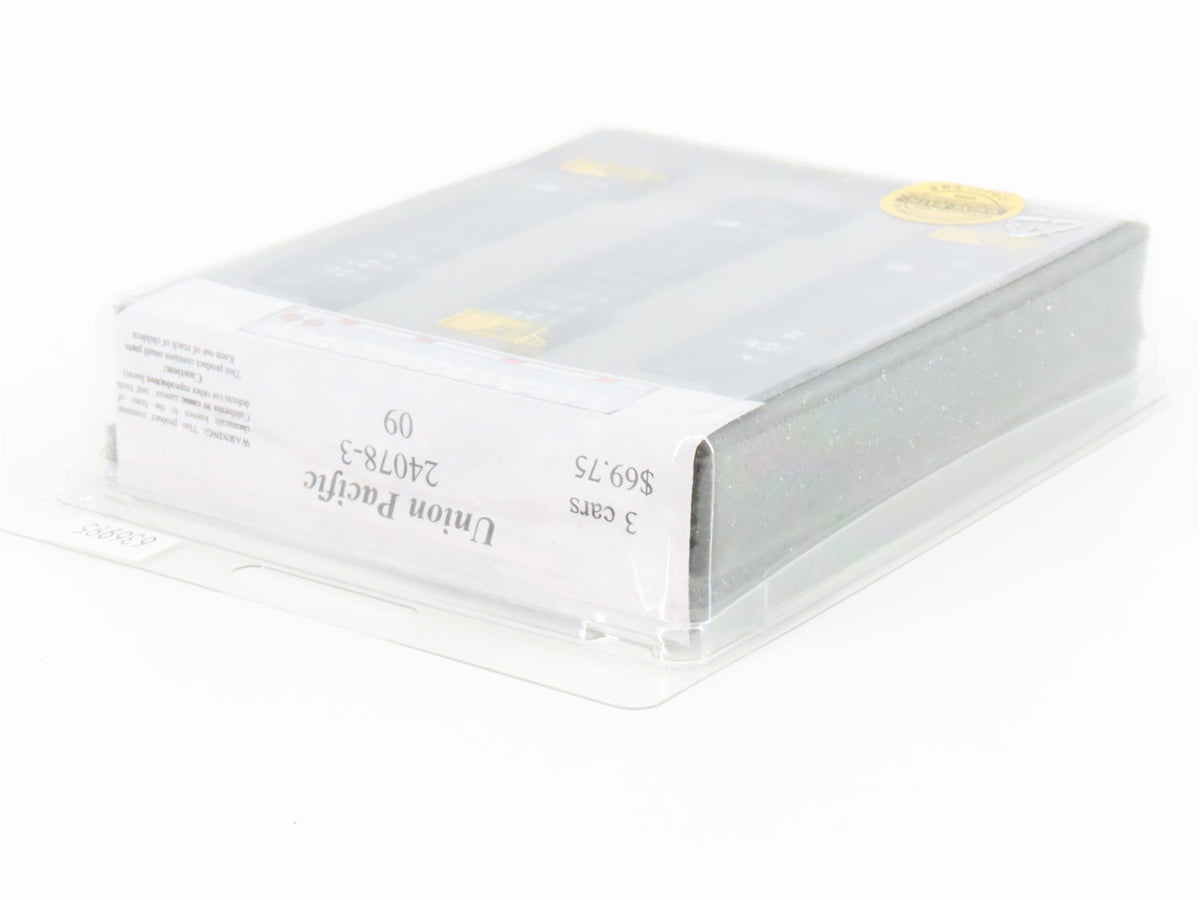 N Scale TrainWorx 24078-3 UP Union Pacific Railroad 4-Bay Open Hopper 3-Pack
