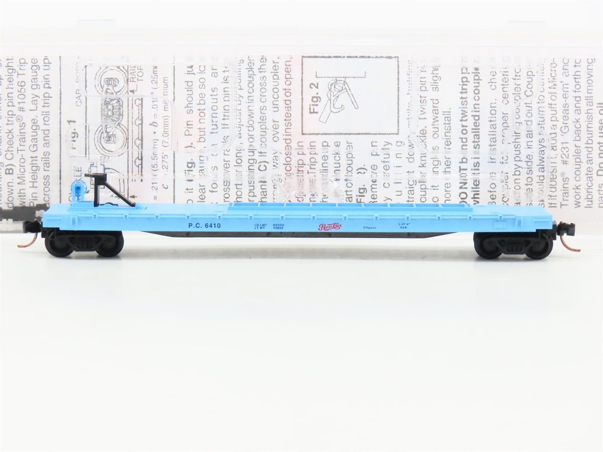 N Scale Micro-Trains MTL 64060 PC Pepsi-Cola 57&#39;6&quot; Converted TOFC Flat Car #6410