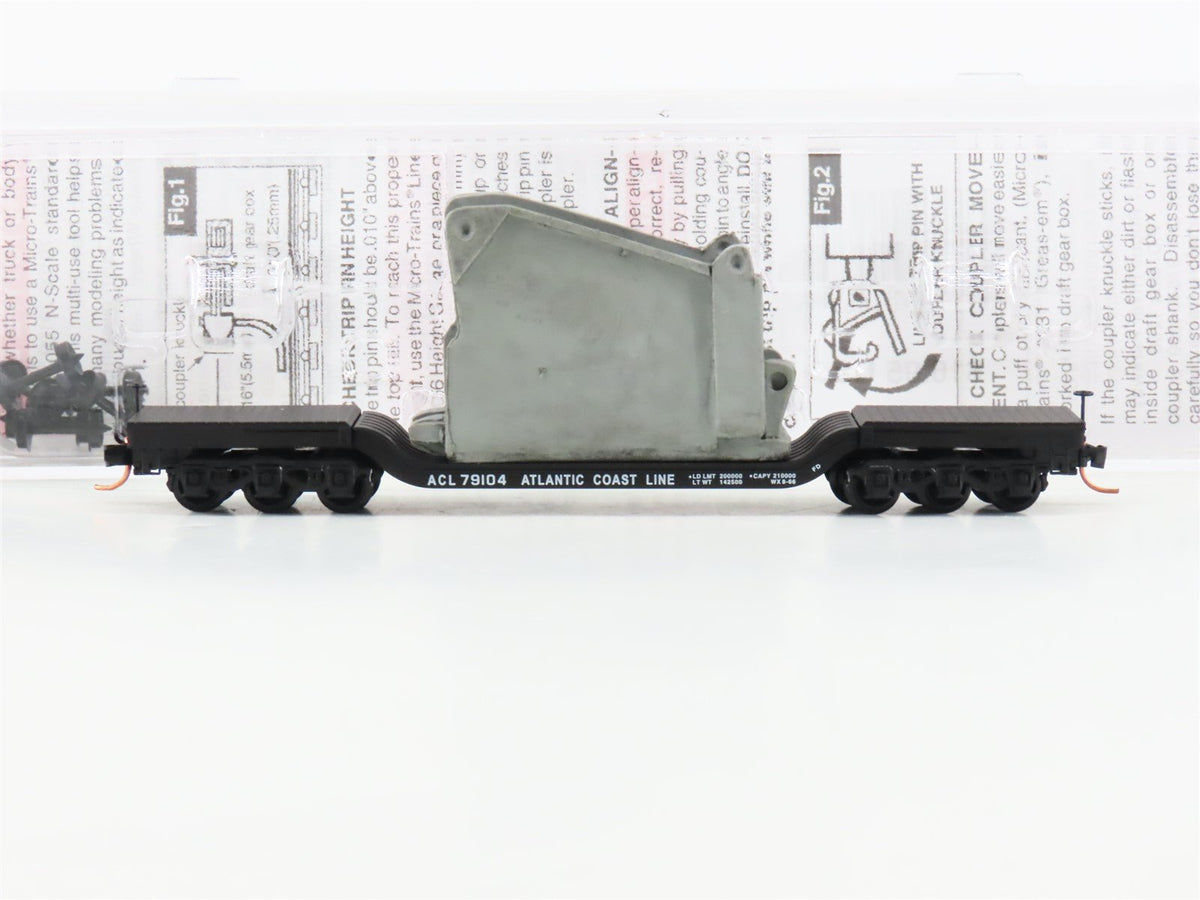 N Scale Micro-Trains MTL 10900260 ACL Depressed Center Flat Car With Load #79104