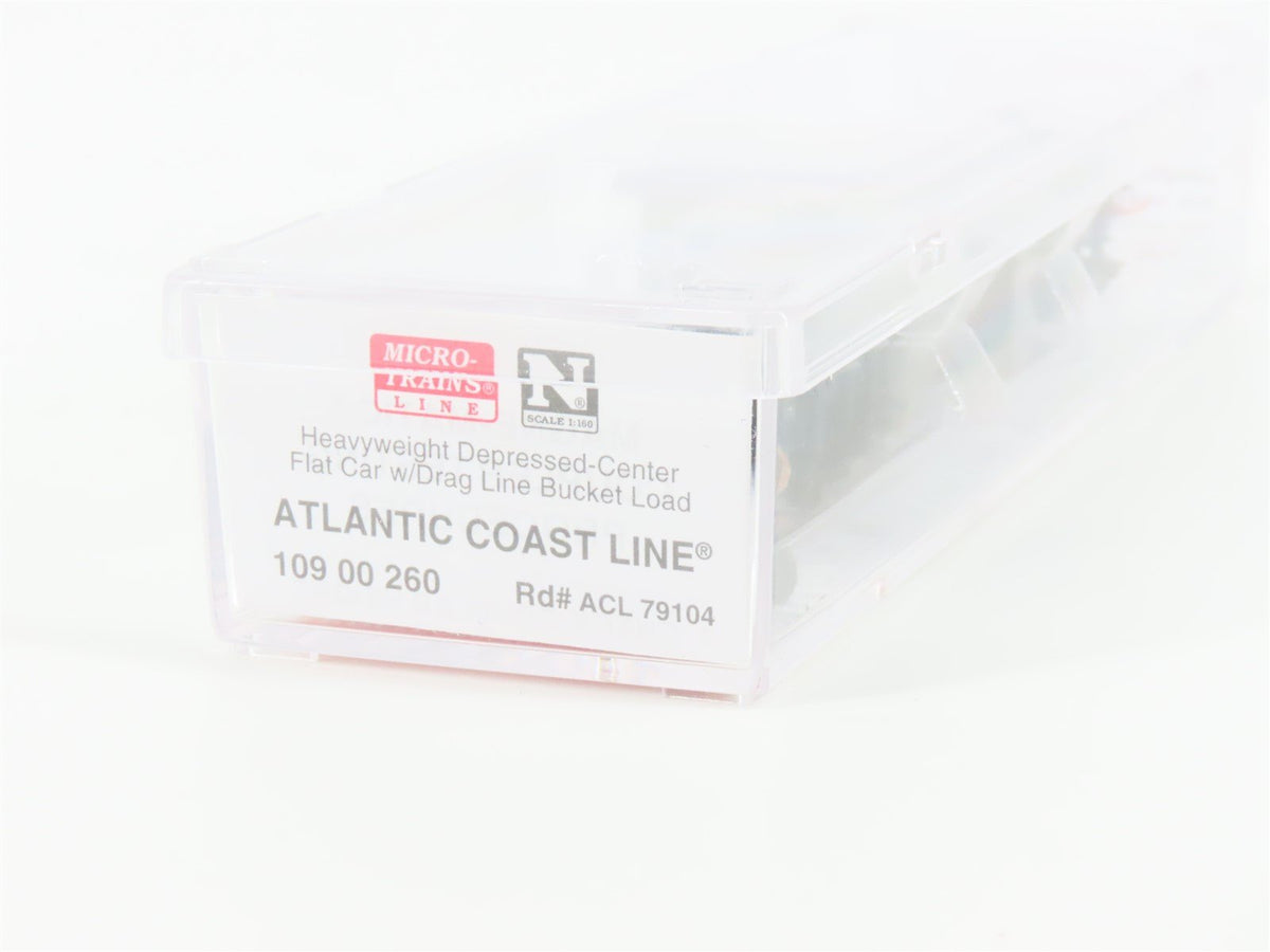 N Scale Micro-Trains MTL 10900260 ACL Depressed Center Flat Car With Load #79104