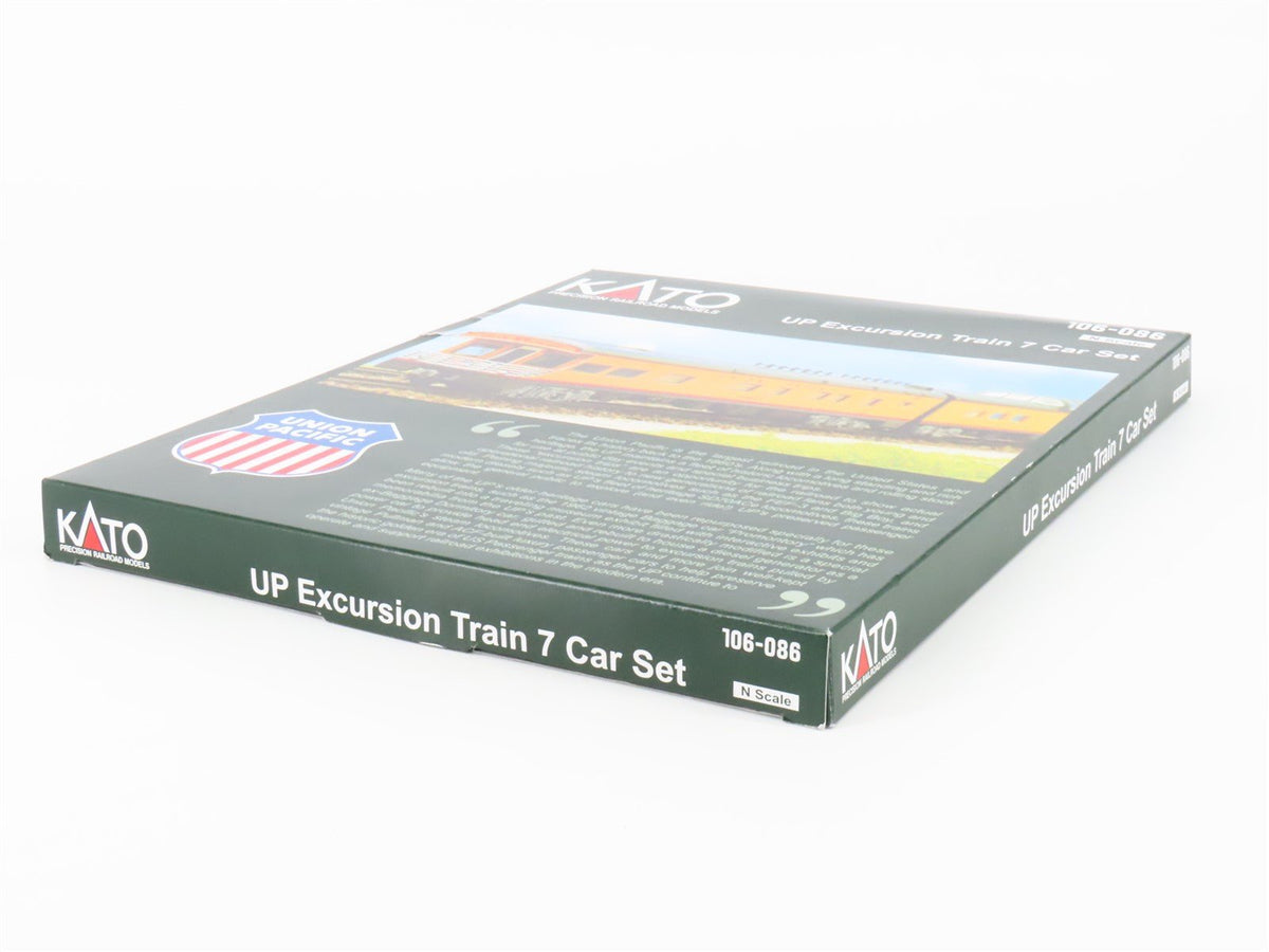 N Scale KATO 106-086 UP Union Pacific Excursion Passenger 7-Car Set
