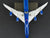 1:400 Scale Hogan 8157 Die-Cast Intercontinental Boeing 747-8 Aircraft w/ Stand