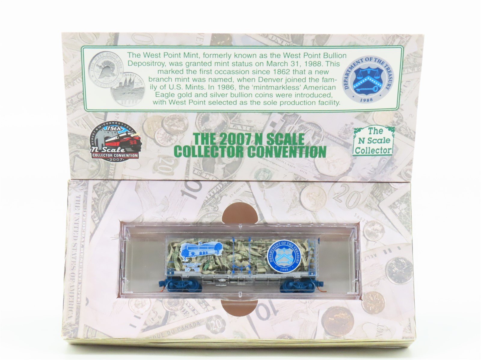 N Micro-Trains MTL NSC 07-49 WPNY West Point Mint Boxcar w/Shredded Currency
