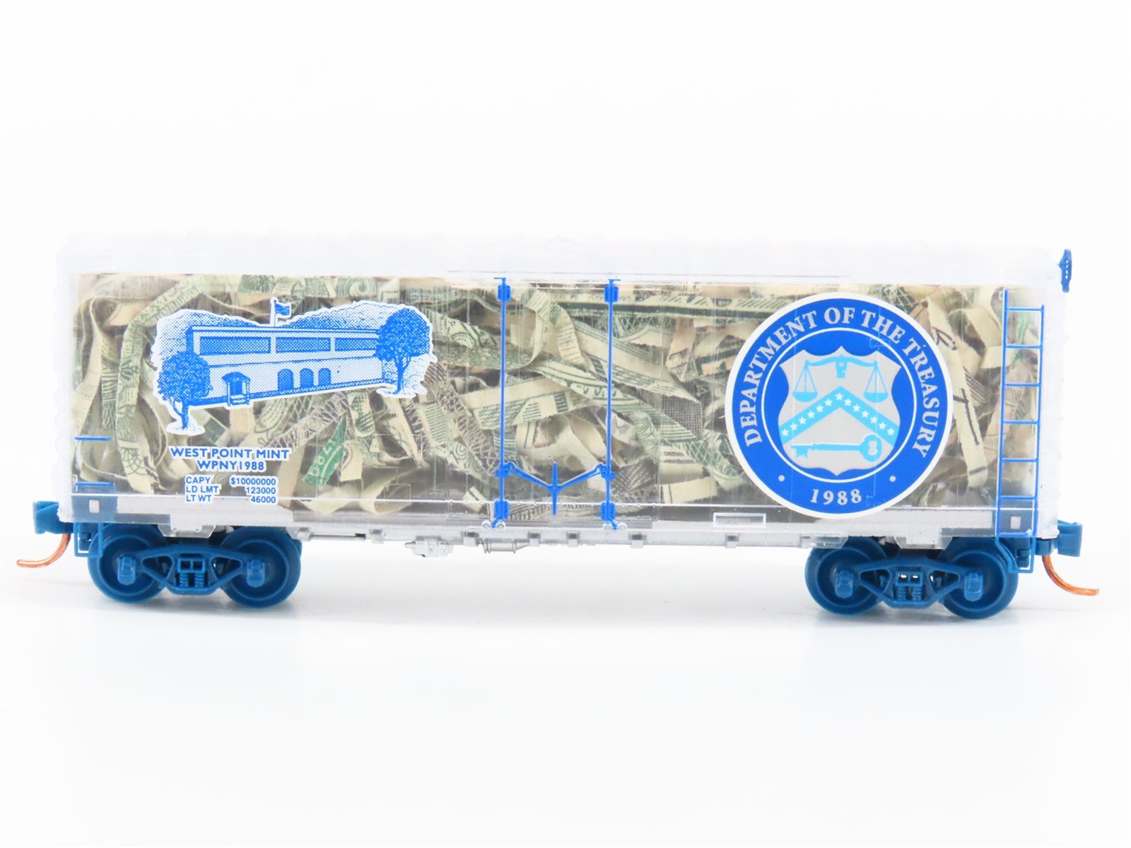 N Micro-Trains MTL NSC 07-49 WPNY West Point Mint Boxcar w/Shredded Currency
