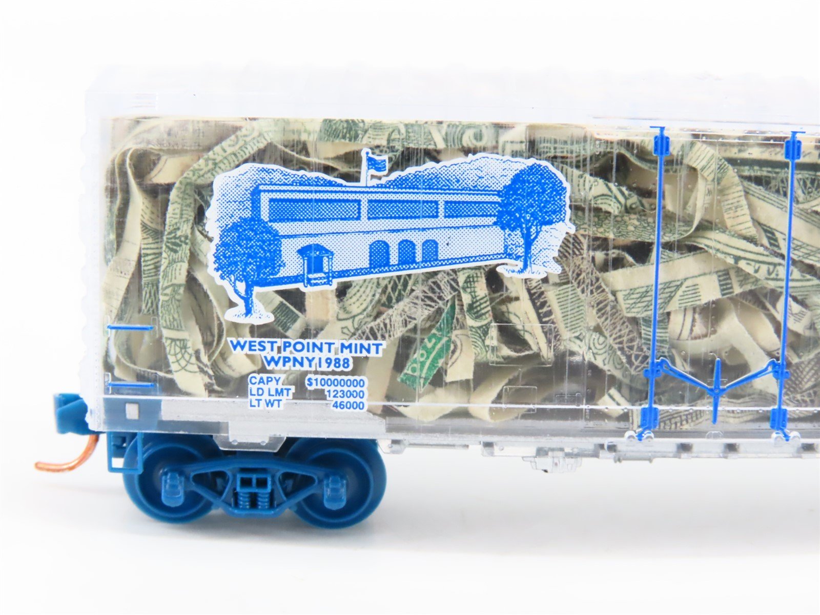 N Micro-Trains MTL NSC 07-49 WPNY West Point Mint Boxcar w/Shredded Currency