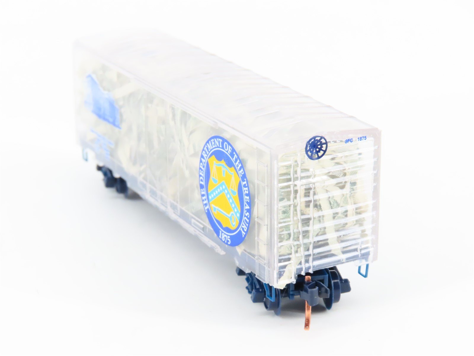N Micro-Trains MTL NSC 05-69 SFC San Francisco Mint Boxcar w/Shredded Currency