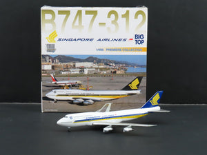 1:400 Dragon Wings Premiere 55123 Die-Cast Singapore Airlines Big Top B747-312