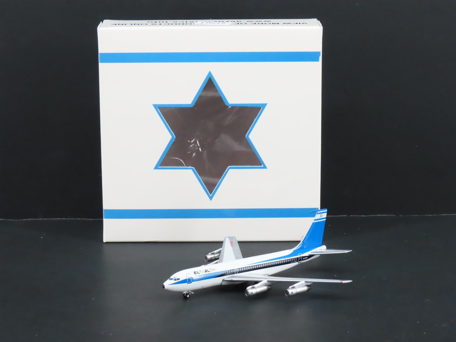 1:400 Scale AeroClassics Die-Cast EL AL Boeing B-720 Aircraft 4X-ABA