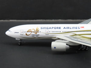 1:400 Dragon Wings Die-Cast Singapore Airlines Jubilee 50th B777-200 9V-SQA