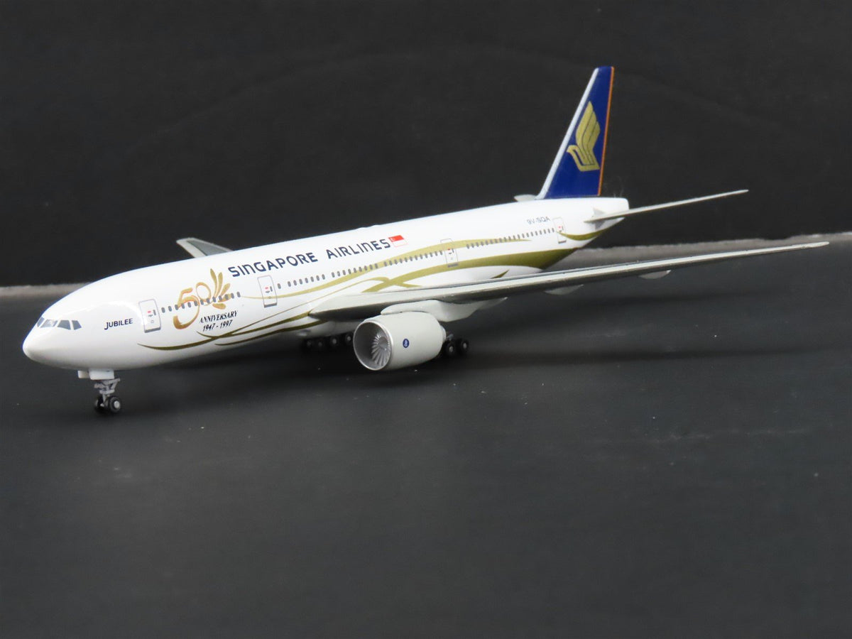 1:400 Dragon Wings Die-Cast Singapore Airlines Jubilee 50th B777-200 9V-SQA